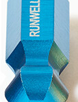 Ventilkappen Alu eloxiert blau Runwell
