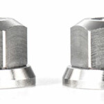 Achsmutter Set ELITE M9 Runwell silber poliert