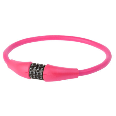 Kabelschloss 4 Zahlen  D 12.9 MEM pink