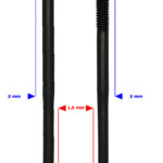 Speiche DT Comp. 2/1.8 mm Inox schwarz 297 mm