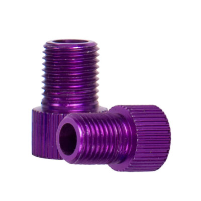 Pumpenadapter Presta Ventil zu Schrader violett