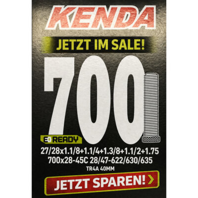 700x28-45B/C Schlauch Kenda AV Schrader 40 mm
