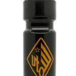 Bidon-Trinkflasche UTO mit Logo  0,75 l  schwarz