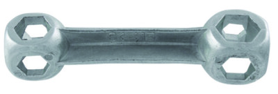 Zehnlochschlüssel goldfarbig